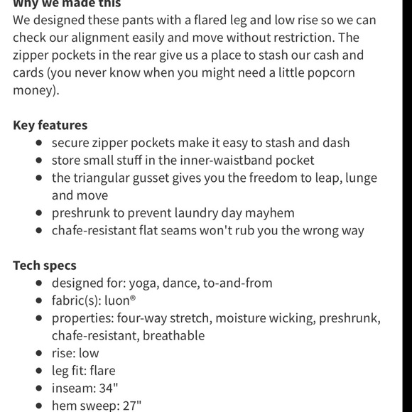 🔥RARE🔥Lululemon Wanderful Flare Pant *Denim🔥 - Picture 7 of 7